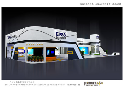 怡達快速電梯展臺設(shè)計搭建