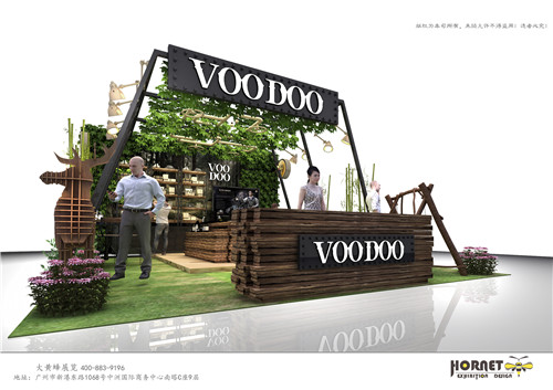 VOODOO美博會特裝展臺設(shè)計搭建